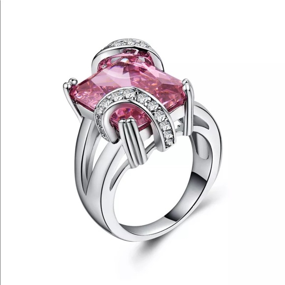 Jodi’s Jewelry Jewelry - Pink Sapphire .925 Sterling Ring With Accents
